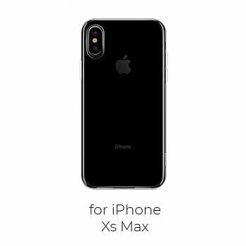 Чехол HOCO TPU Crystal clear Series для iPhone XS max прозрачный, 0,8 мм