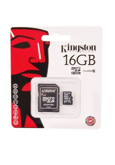 Карта памяти Kingston 16 Gb с адаптером