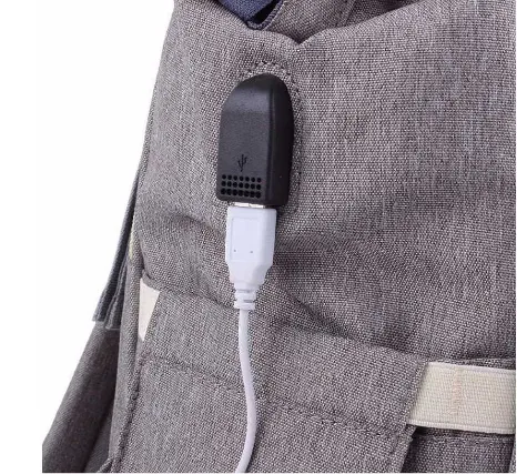 Сумка-рюкзак Maitedi Baby Mo с Usb и лямками для коляски розовая