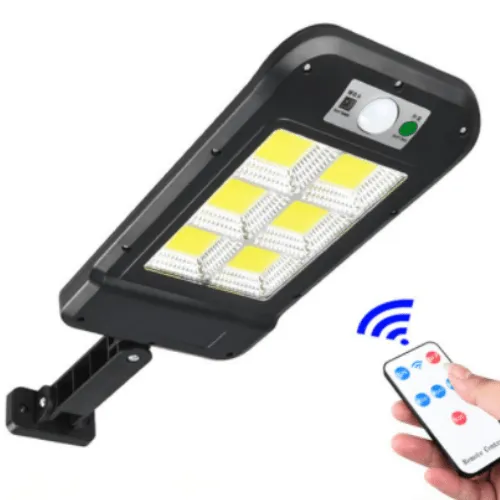 Фонарь с датчиком движения на солнечной батарее Solar Induction Wall Lamp c пультом 2128-6