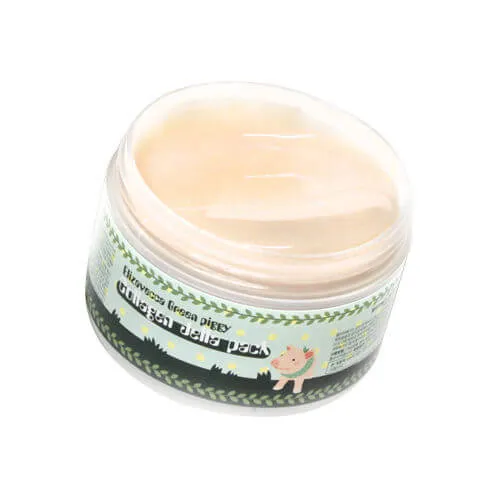 Высококонцентрированная коллагеновая маска для лица Eflzavacce Green Piggy